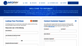 What Infopay.com website looked like in 2019 (4 years ago)