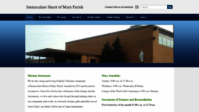 What Ihm-parish.com website looked like in 2019 (4 years ago)