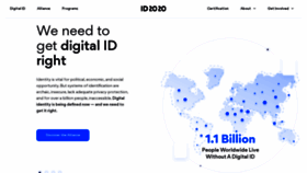 What Id2020.org website looked like in 2019 (4 years ago)