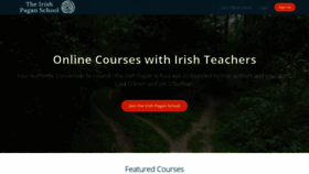What Irishpaganschool.com website looked like in 2019 (4 years ago)