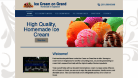 What Icecreamongrand.com website looked like in 2019 (4 years ago)