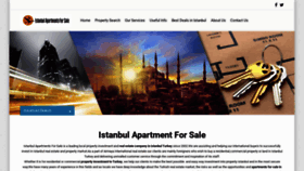 What Istanbulapartmentsforsale.com website looked like in 2019 (4 years ago)