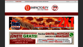 What Impactonoticias.com.mx website looked like in 2019 (4 years ago)