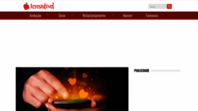What Irresistivel.com.br website looked like in 2019 (4 years ago)