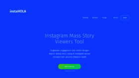 What Instahola.com website looked like in 2019 (4 years ago)