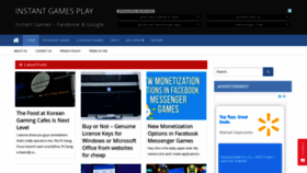 What Instantgamesplay.com website looked like in 2019 (4 years ago)