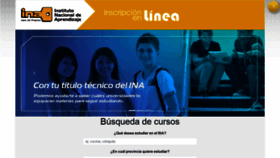 What Inainscripcioncursos.ac.cr website looked like in 2019 (4 years ago)