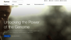 What Illumina.com website looked like in 2019 (4 years ago)