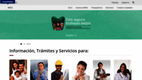 What Imss.gob.mx website looked like in 2019 (4 years ago)