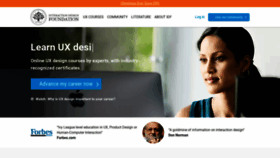What Interaction-design.org website looked like in 2019 (5 years ago)