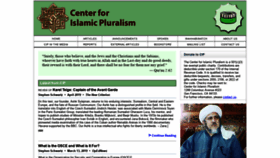 What Islamicpluralism.org website looked like in 2019 (4 years ago)