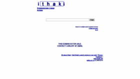 What Ithaki.net website looked like in 2019 (4 years ago)