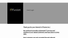 What Itfusion.ca website looked like in 2019 (4 years ago)