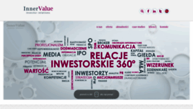 What Innervalue.pl website looked like in 2019 (4 years ago)