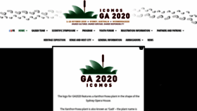 What Icomosga2020.org website looked like in 2019 (4 years ago)