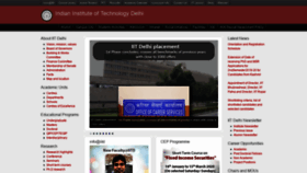 What Iitd.ac.in website looked like in 2019 (4 years ago)