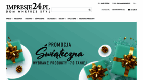 What Impresje24.pl website looked like in 2019 (4 years ago)