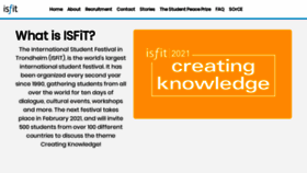 What Isfit.org website looked like in 2019 (4 years ago)