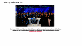 What Interparfumsinc.com website looked like in 2019 (4 years ago)