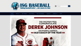 What Isgbaseball.com website looked like in 2019 (4 years ago)