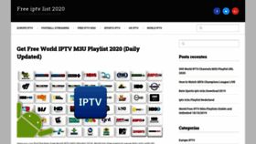 What Iptvm3ufree.com website looked like in 2019 (4 years ago)