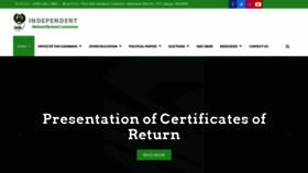 What Inecnigeria.org website looked like in 2020 (5 years ago)