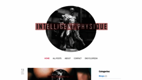 What Intelligentphysique.com website looked like in 2020 (4 years ago)