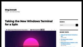 What Immatt.com website looked like in 2020 (4 years ago)