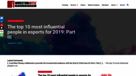 What Investorintel.com website looked like in 2020 (4 years ago)