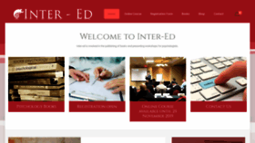 What Inter-ed.co.za website looked like in 2020 (4 years ago)