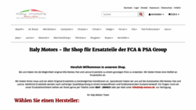 What Italy-motors.de website looked like in 2020 (4 years ago)