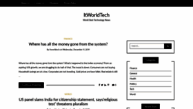 What Itworldtech.com website looked like in 2020 (4 years ago)