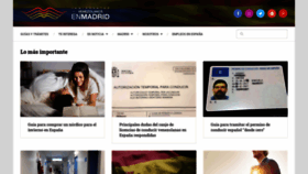 What Inmigrantesenmadrid.com website looked like in 2020 (4 years ago)