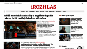 What Irozhlas.cz website looked like in 2020 (4 years ago)