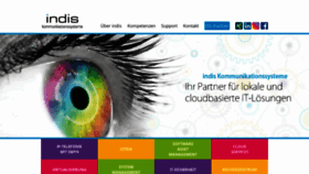 What Indis.de website looked like in 2020 (4 years ago)