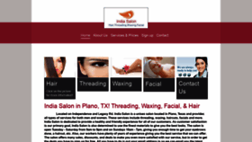 What India-salon.com website looked like in 2020 (4 years ago)