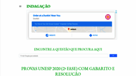 What Indagacao.com.br website looked like in 2020 (4 years ago)