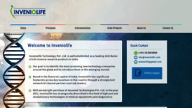 What Inveniolife.com website looked like in 2020 (4 years ago)