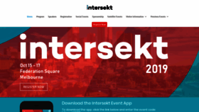 What Intersektfestival.com website looked like in 2020 (4 years ago)