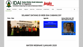 What Idaijogja.or.id website looked like in 2020 (4 years ago)