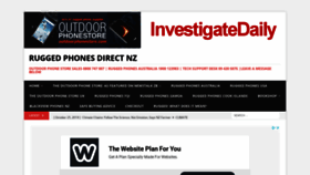 What Investigatemagazine.co.nz website looked like in 2020 (4 years ago)