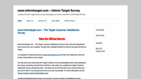 What Informtargetcom.com website looked like in 2020 (4 years ago)