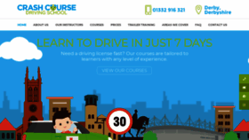 What Intensivedrivinglessonsderby.co.uk website looked like in 2020 (4 years ago)