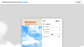 What Isolarcloud.com website looked like in 2020 (4 years ago)
