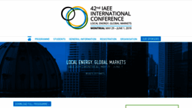 What Iaee2019.org website looked like in 2020 (4 years ago)