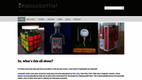 What Impossibottle.co.uk website looked like in 2020 (4 years ago)
