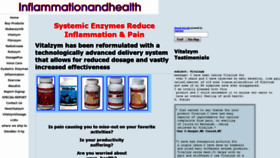 What Inflammationandhealth.com website looked like in 2020 (4 years ago)