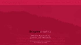 What Inspire.graphics website looked like in 2020 (4 years ago)