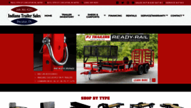 What Indianatrailersales.net website looked like in 2020 (4 years ago)
