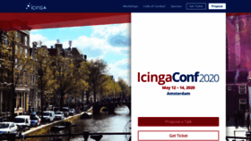 What Icingaconf.com website looked like in 2020 (4 years ago)